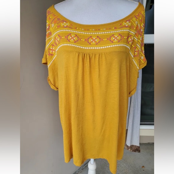 Tempted Hearts Tops - Tempted Hearts LA Top Womens Plus Embroidered Boho Blouse